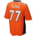 Johmsee D.Broncos #77 Lyle Alzado Orange Game Retired Player Jersey
