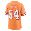 Johmsee TB.Buccaneers #54 Lavonte David Orange Throwback Game Jersey