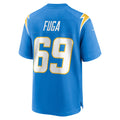 Johmsee LA.Chargers #69 Josh Fuga Powder Blue Team Game Jersey