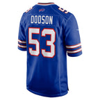 Johmsee B.Bills #53 Tyrel Dodson Royal Team Game Jersey