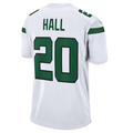 Johmsee #20 Breece Hall Player NY.Jets White Away Game Stitched Jersey