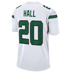 Johmsee #20 Breece Hall Player NY.Jets White Away Game Stitched Jersey