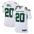 Johmsee #20 Breece Hall Player NY.Jets White Away Game Stitched Jerseys