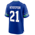 Johmsee S.Seahawks #21 Devon Witherspoon Player Royal Throwback Game Stitched Jersey