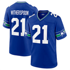 Johmsee S.Seahawks #21 Devon Witherspoon Player Royal Throwback Game Stitched Jerseys