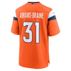 Johmsee D.Broncos #31 Kris Abrams-Draine Orange Team Game Jersey