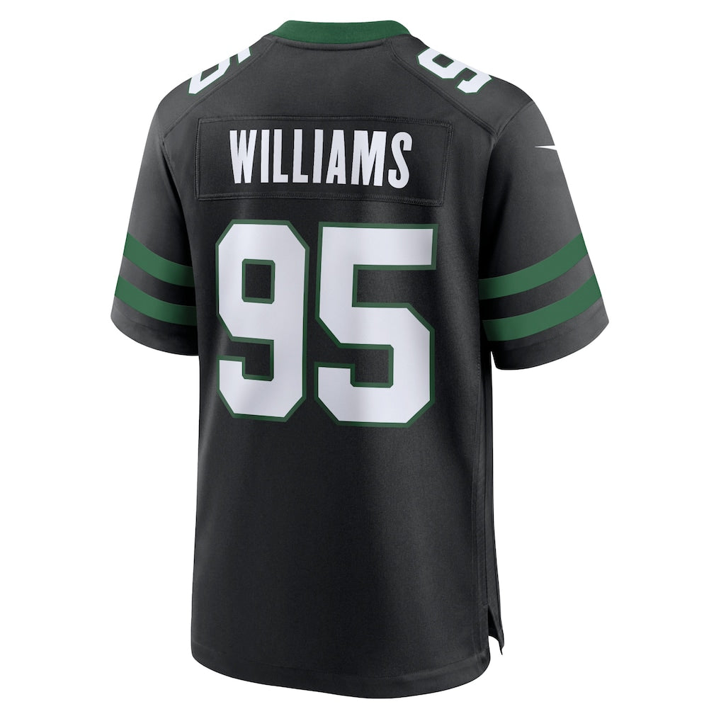Johmsee NY.Jets #95 Quinnen Williams Legacy Black Alternate Game Jersey