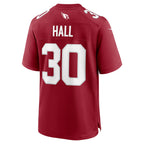 Johmsee A.Cardinals #30 Darren Hall Cardinal Team Game Jersey