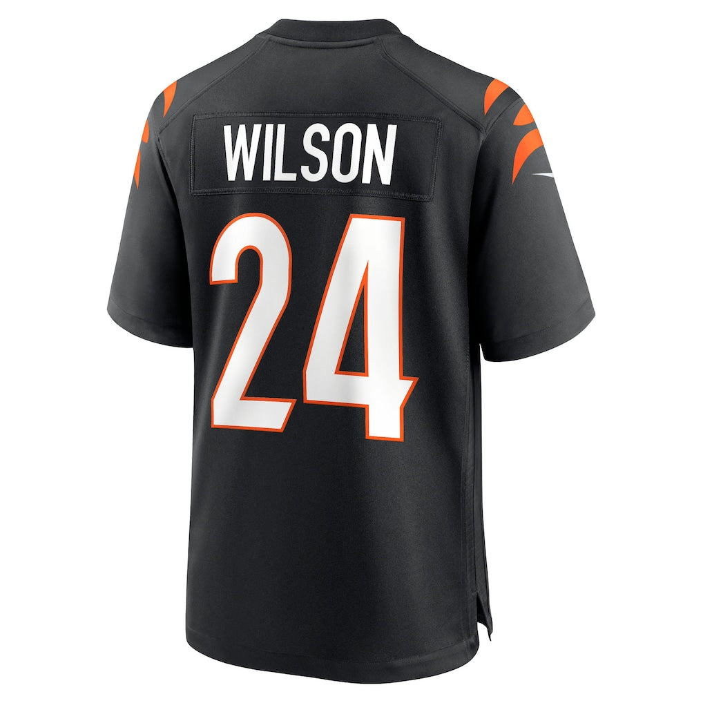 Johmsee C.Bengals #24 Marco Wilson Black Team Game Jersey