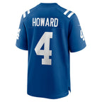 Johmsee IN.Colts #4 Xavien Howard Royal Team Game Jersey