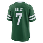 Johmsee NY.Jets #7 Justin Fields Legacy Green Game Player Jersey