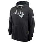 Johmsee NE.Patriots Black 2026 Salute to Service Sideline Dri-FIT Pullover Hoodie Jerseys