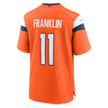 Johmsee D.Broncos #11 Troy Franklin Orange Team Game Jersey