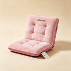 Johmsee Classic Pink Chair Cushions, Soft Plush Breathable Thickened Comfort Cheap Lazy Sofa Seat Pad, Sweat-Winning Skin-Friendly Adjustable Backrest Floor Jerseys for Home Office Daily Use
