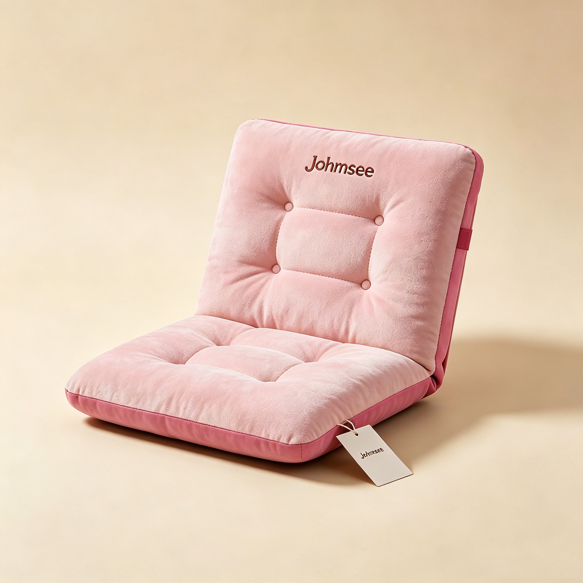 Johmsee Classic Pink Chair Cushions, Soft Plush Breathable Thickened Comfort Cheap Lazy Sofa Seat Pad, Sweat-Winning Skin-Friendly Adjustable Backrest Floor Jerseys for Home Office Daily Use