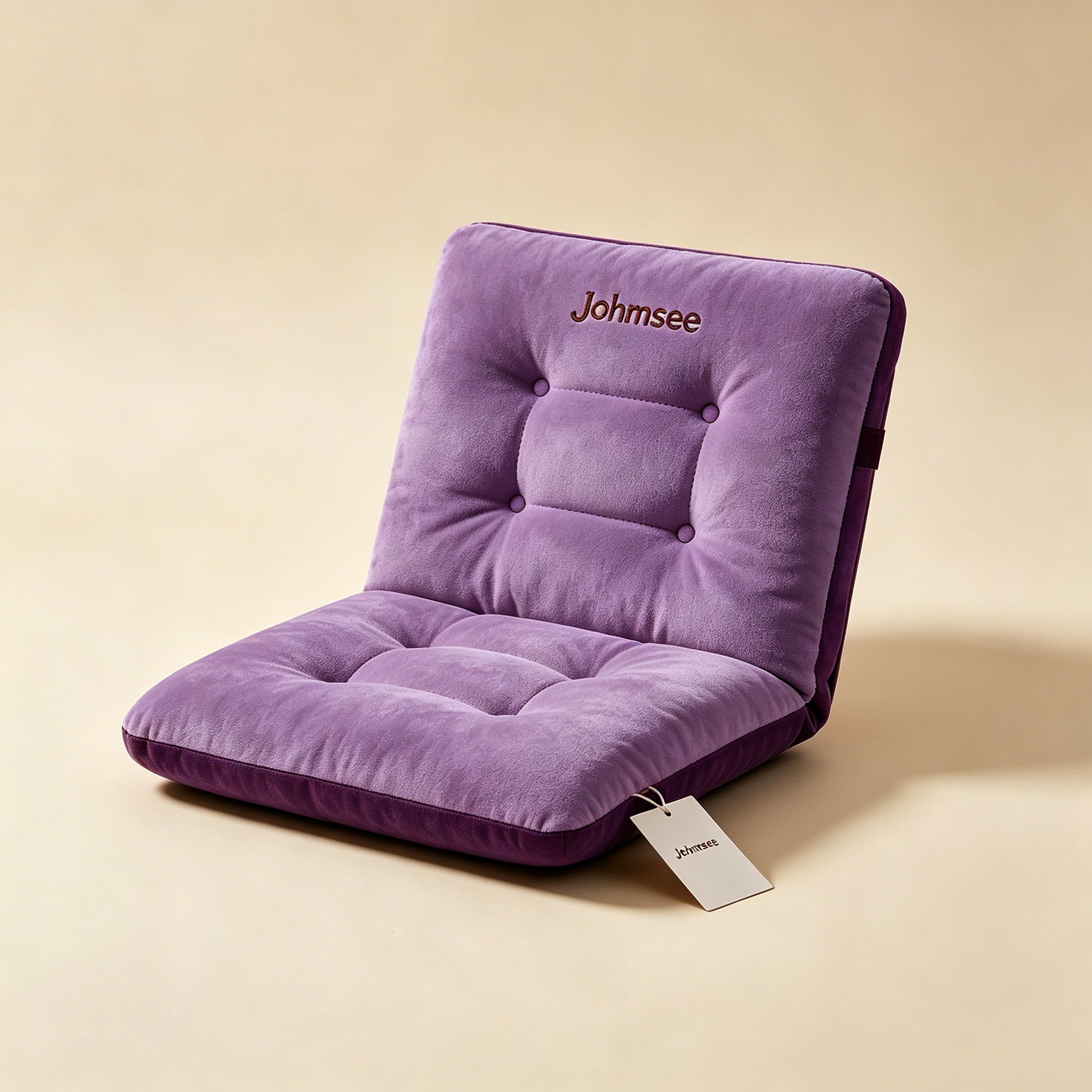Johmsee Classic Purple Chair Cushions, Soft Plush Breathable Thickened Comfort Cheap Lazy Sofa Seat Pad, Sweat-Winning Skin-Friendly Adjustable Backrest Floor Jerseys for Home Office Daily Use