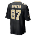 Johmsee NO.Saints #87 Foster Moreau Black Game Jersey