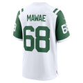 Johmsee NY.Jets #68 Kevin Mawae White Retired Player Alternate Game Jersey