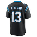 Johmsee C.Panthers #13 Hunter Renfrow Black Team Game Jersey