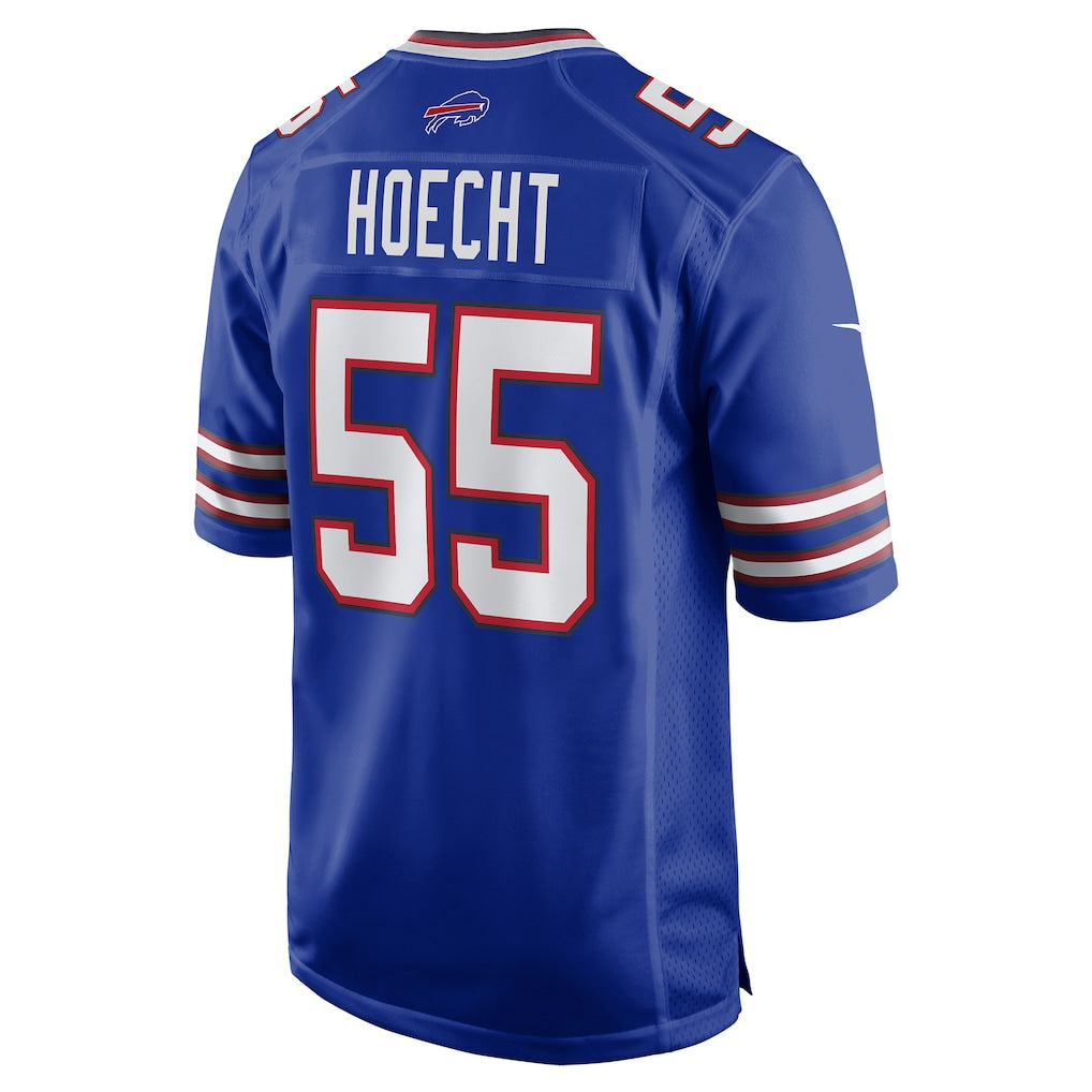 Johmsee B.Bills #55 Michael Hoecht Royal Team Game Jersey