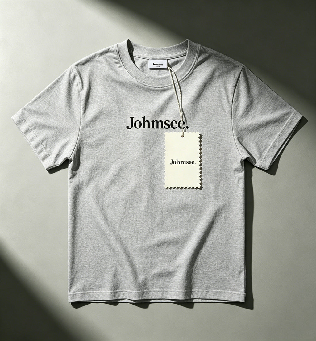 Johmsee Classic Logo Gray T-shirt