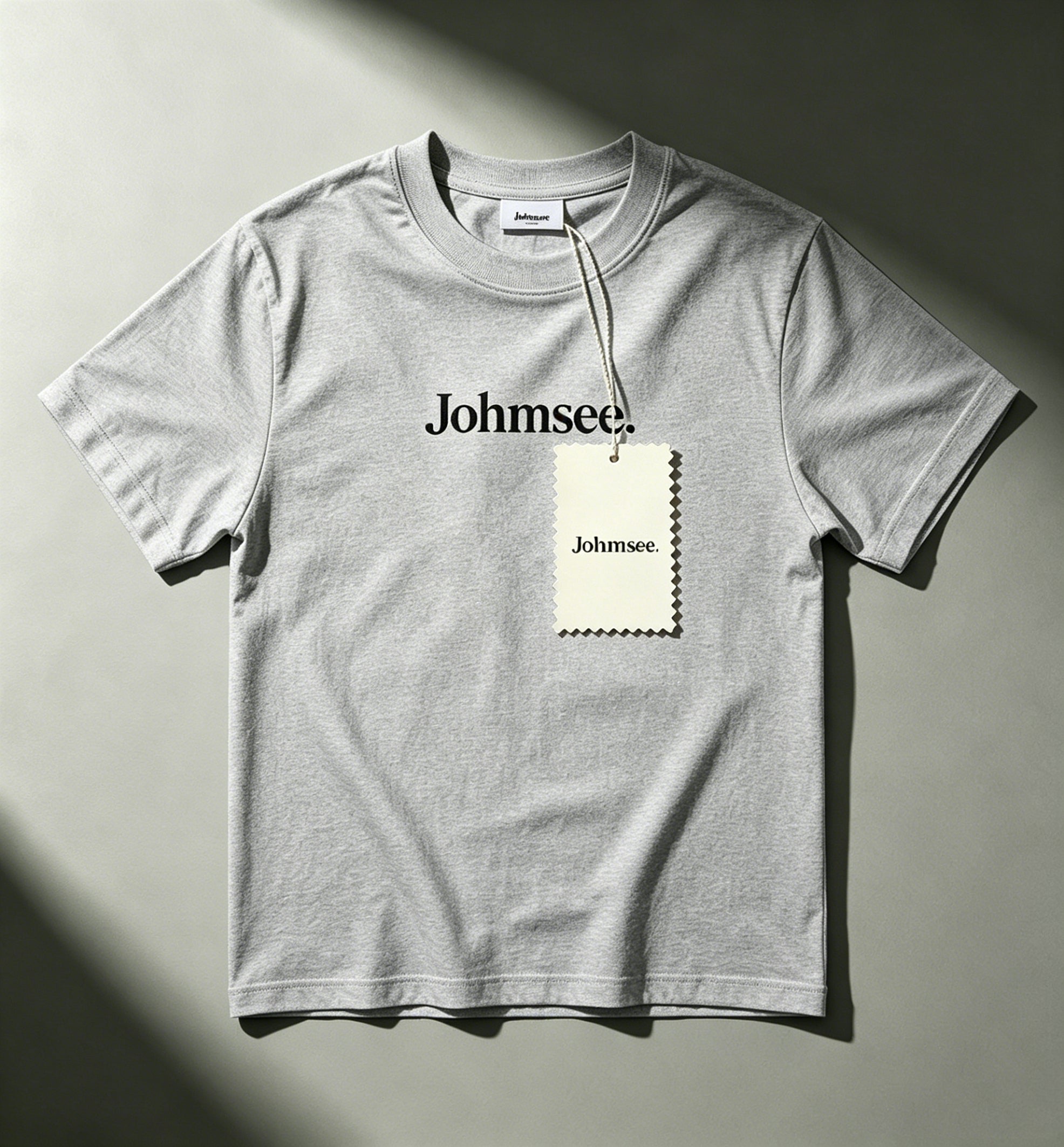 Johmsee Classic Logo Gray T-shirt