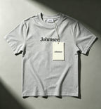 Johmsee Classic Gray T-shirt Cheap Jerseys, 100% Pure Cotton Breathable Sweat-Wicking Soft, Comfortable Skin-Friendly Short Sleeve Basic Jerseys for Daily Wear