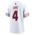 Johmsee A.Cardinals #4 Jeremiyah Love White Game Player Stitched Jerseys