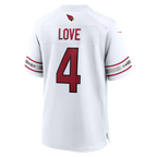 Johmsee A.Cardinals #4 Jeremiyah Love White Game Player Stitched Jerseys