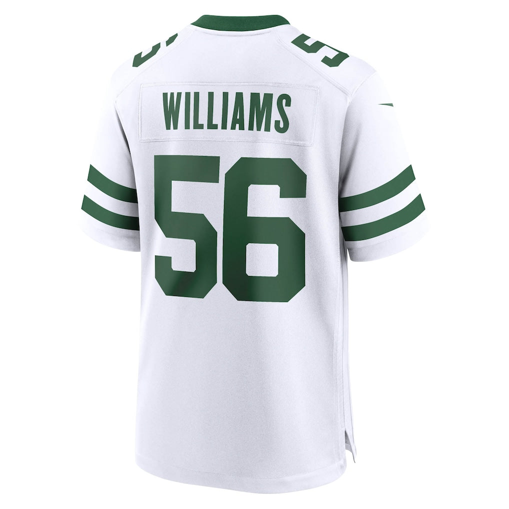 Johmsee NY.Jets #56 Quincy Williams Legacy White Game Jersey