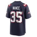Johmsee NE.Patriots #35 Jim Nance Navy Retired Player Jersey