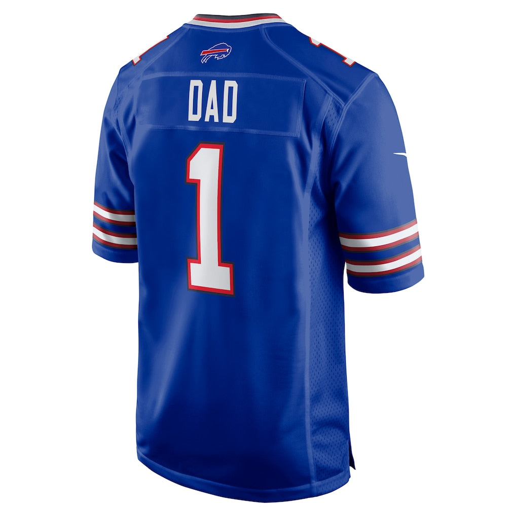 Johmsee B.Bills #1 Dad Royal Game Jersey