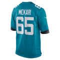 Johmsee J.Jaguars #65 Patrick Mekari Teal Team Game Jersey