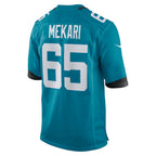 Johmsee J.Jaguars #65 Patrick Mekari Teal Team Game Jersey