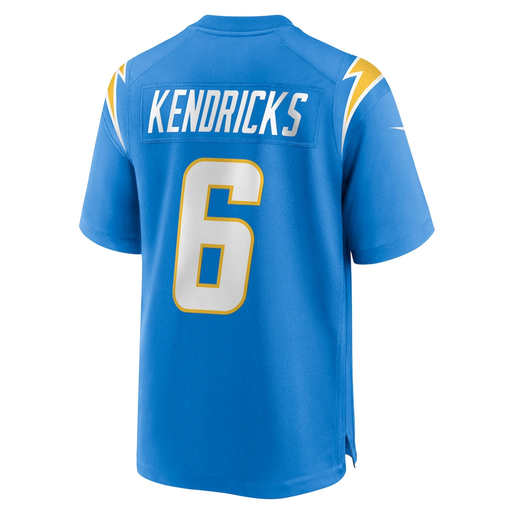 Johmsee LA.Chargers #6 Eric Kendricks Powder Blue Player Game Jersey