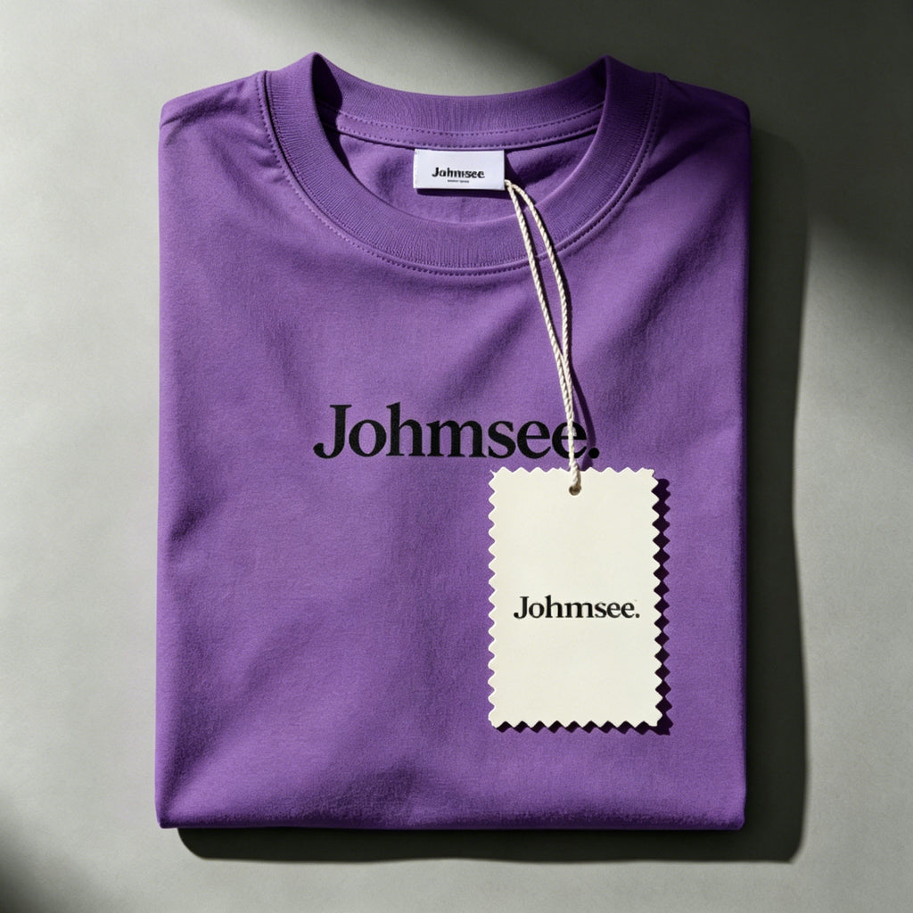 Johmsee Classic Logo Purple T-shirt