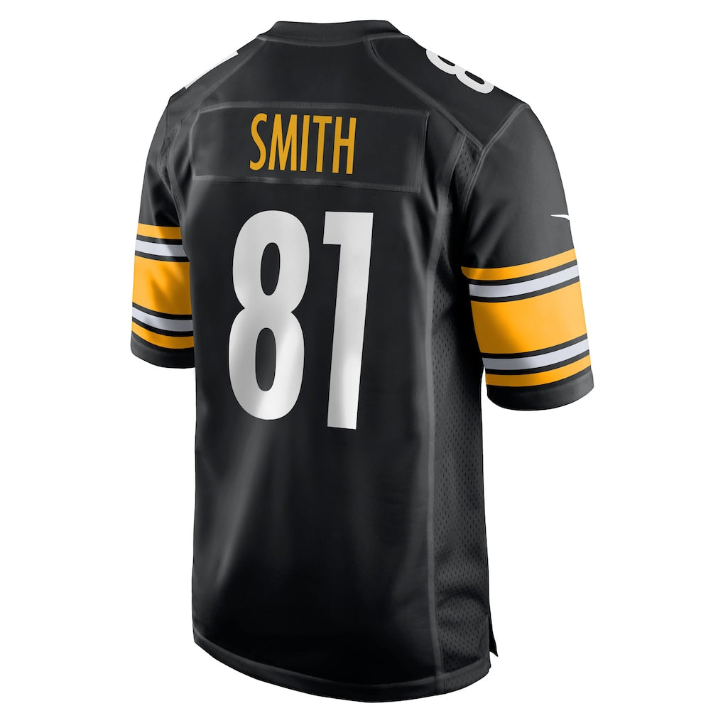 Johmsee P.Steelers #81 Jonnu Smith Black Team Game Jersey
