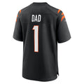 Johmsee C.Bengals #1 Dad Black Game Jersey