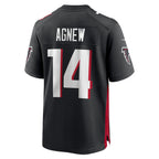 Johmsee A.Falcons #14 Jamal Agnew Black Game Retired Player Jersey
