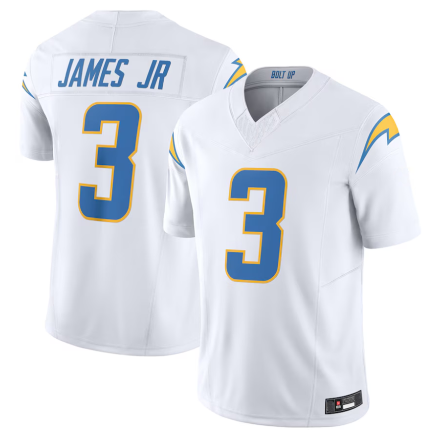 Johmsee #3 Derwin James Jr. Player LA.Chargers Vapor F.U.S.E. Limited Stitched Jerseys - White