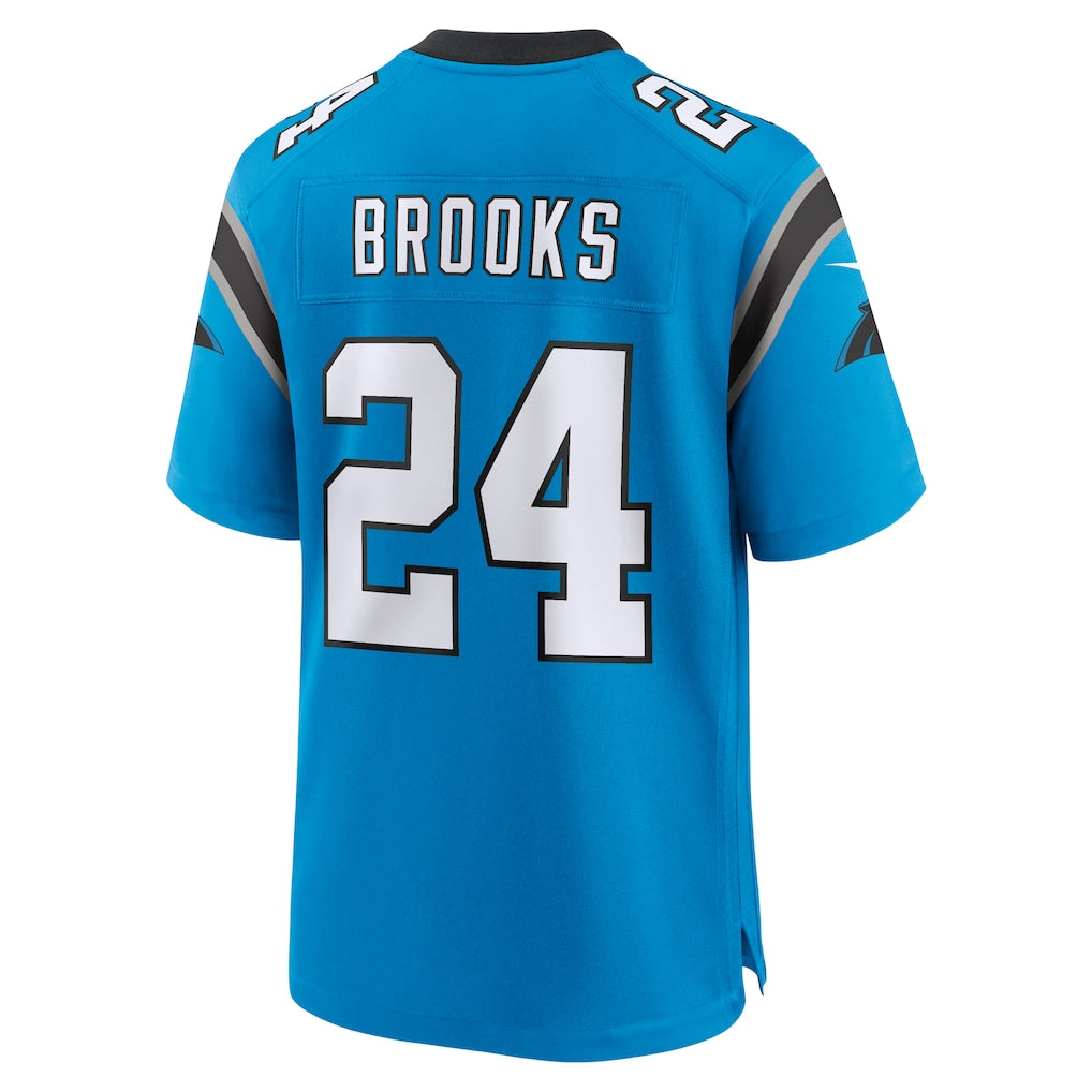 Johmsee C.Panthers #24 Jonathon Brooks Blue Alternate Game Player Jersey