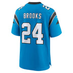 Johmsee C.Panthers #24 Jonathon Brooks Blue Alternate Game Player Jersey