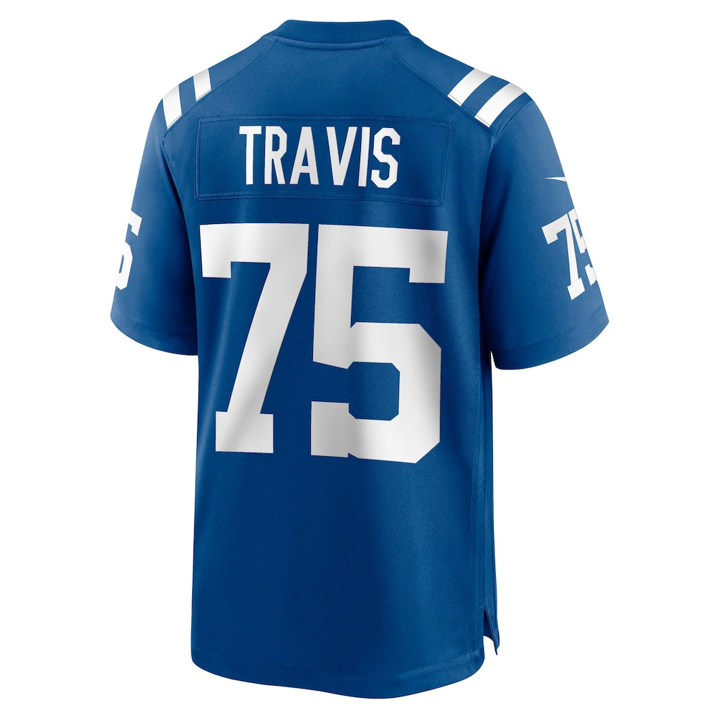 Johmsee IN.Colts #75 Jalen Travis Royal Team Game Jersey
