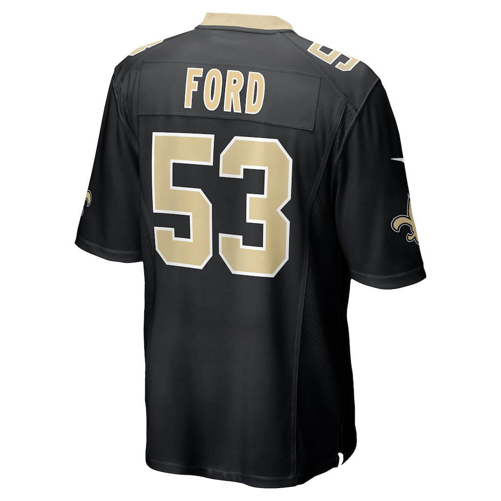 Johmsee NO.Saints #53 Jaylan Ford Black Game Jersey