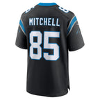 Johmsee C.Panthers #85 James Mitchell Black Team Game Jersey