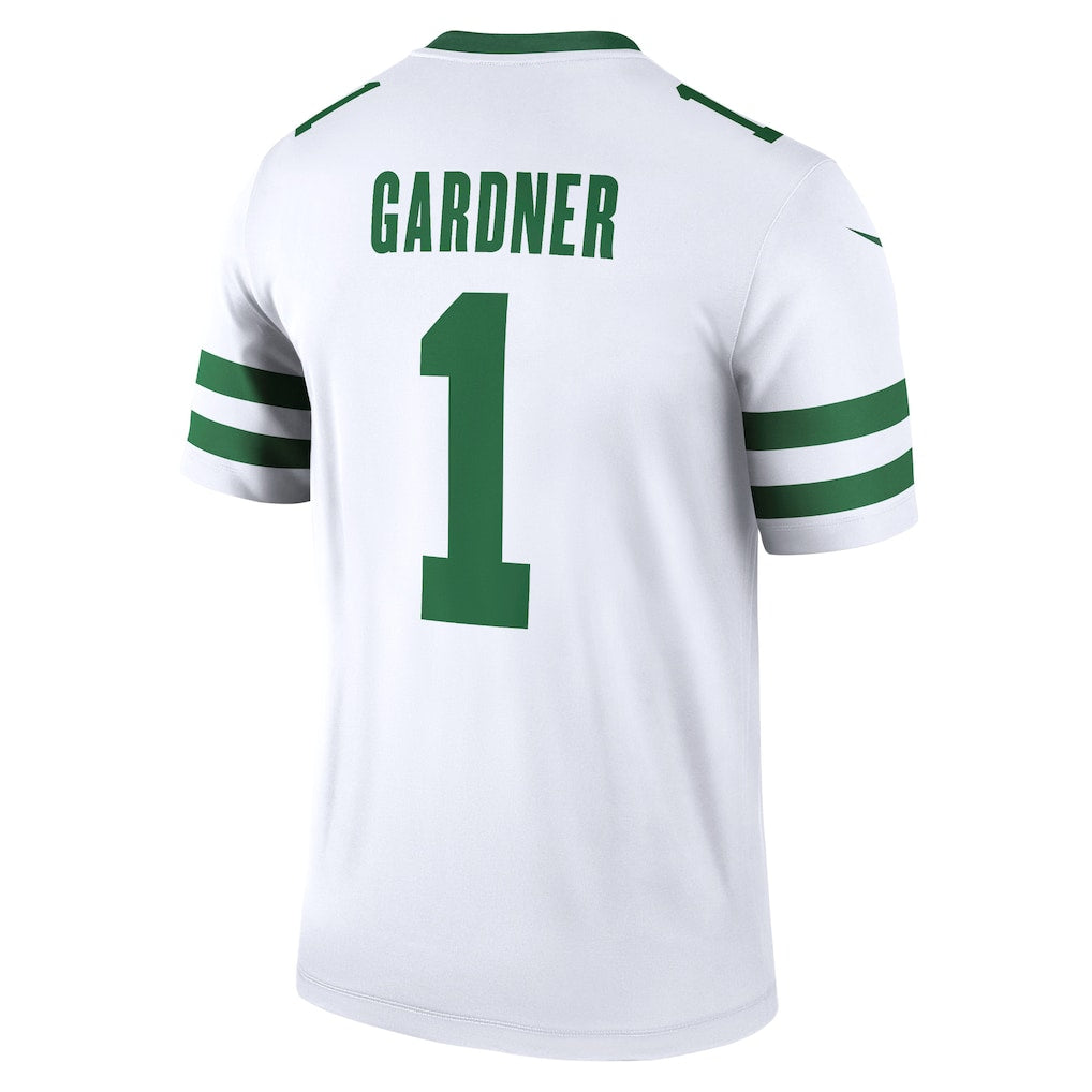Johmsee NY.Jets #1 Ahmad Sauce Gardner White Legend Player Performance Top Jersey