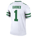 Johmsee NY.Jets #1 Ahmad Sauce Gardner White Legend Player Performance Top Jersey