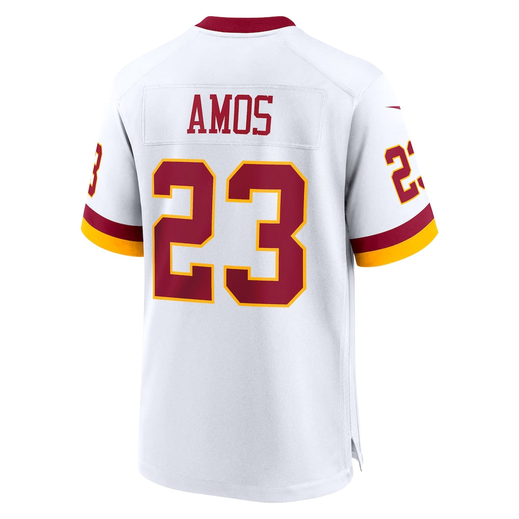 Johmsee W.Commanders #23 Trey Amos White Game Super Bowl Era Jersey