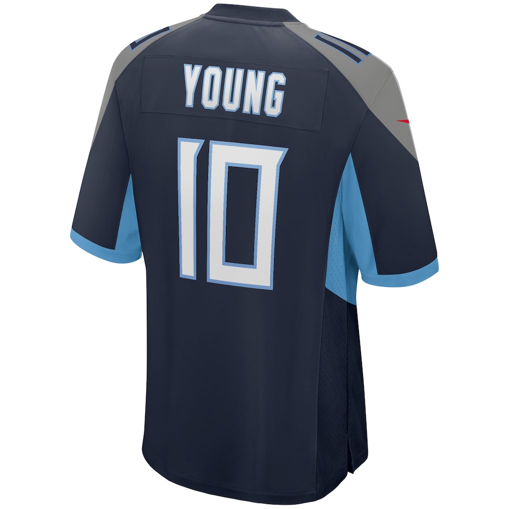 Johmsee T.Titans #10 Vince Young Navy Game Retired Player Jersey