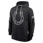 Johmsee IN.Colts Black 2026 Salute to Service Sideline Dri-FIT Pullover Hoodie Jerseys